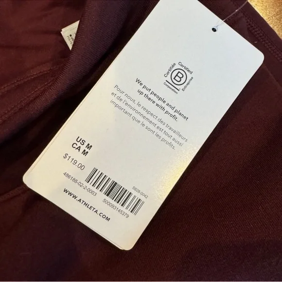 NWT! ALTITUDE PANT IN POLARTEC® POWER STRETCH® spiced cabernet (M) straight leg - Picture 11 of 11